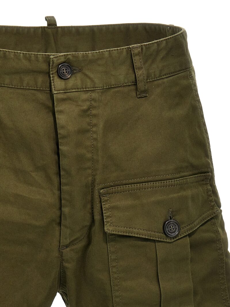 'Sexy cargo' bermuda shorts Man DSQUARED2 Green