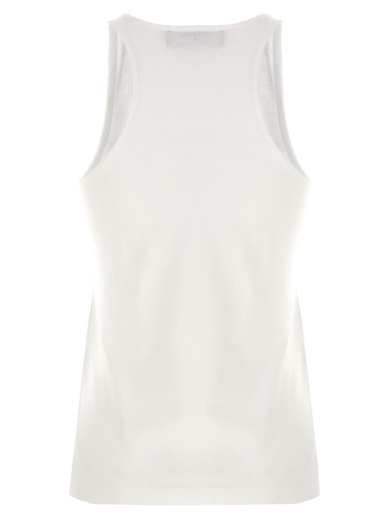 Logo print tank top S75NL0041S24668100 DSQUARED2 White