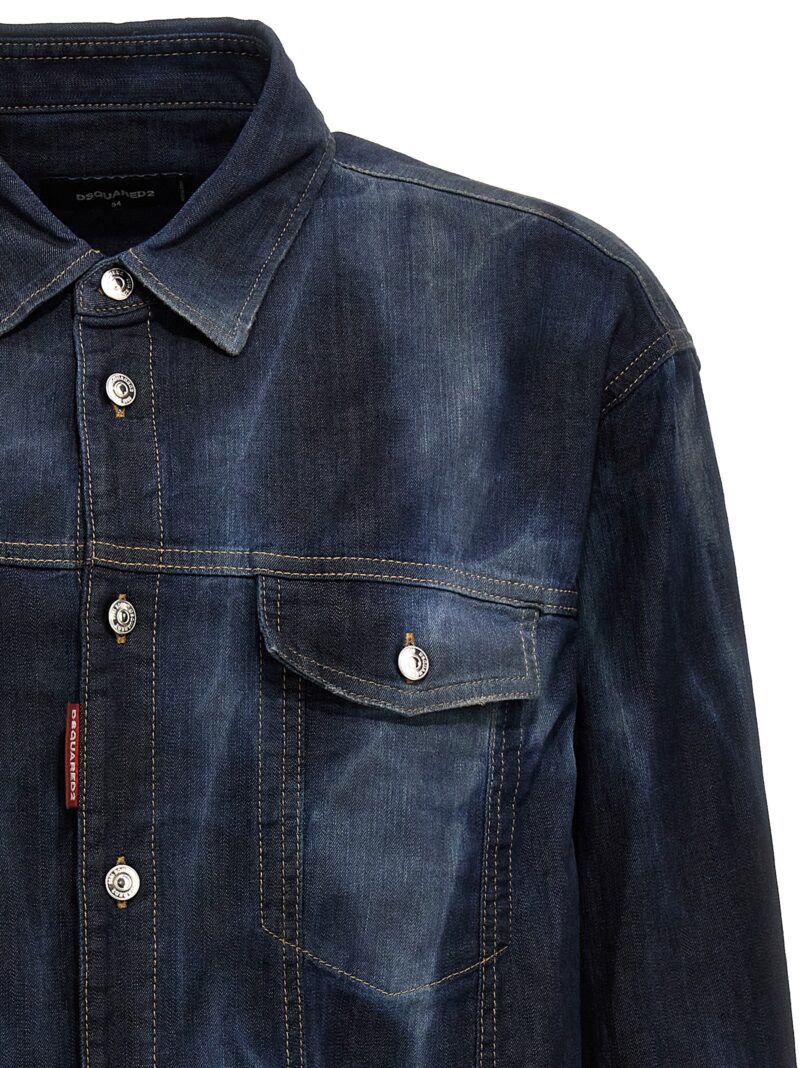 Denim shirt Man DSQUARED2 Blue