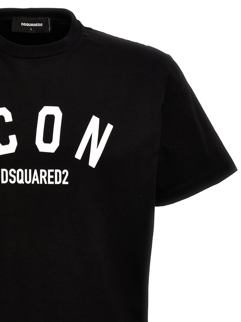 'Be Icon' T-shirt Man DSQUARED2 White/Black