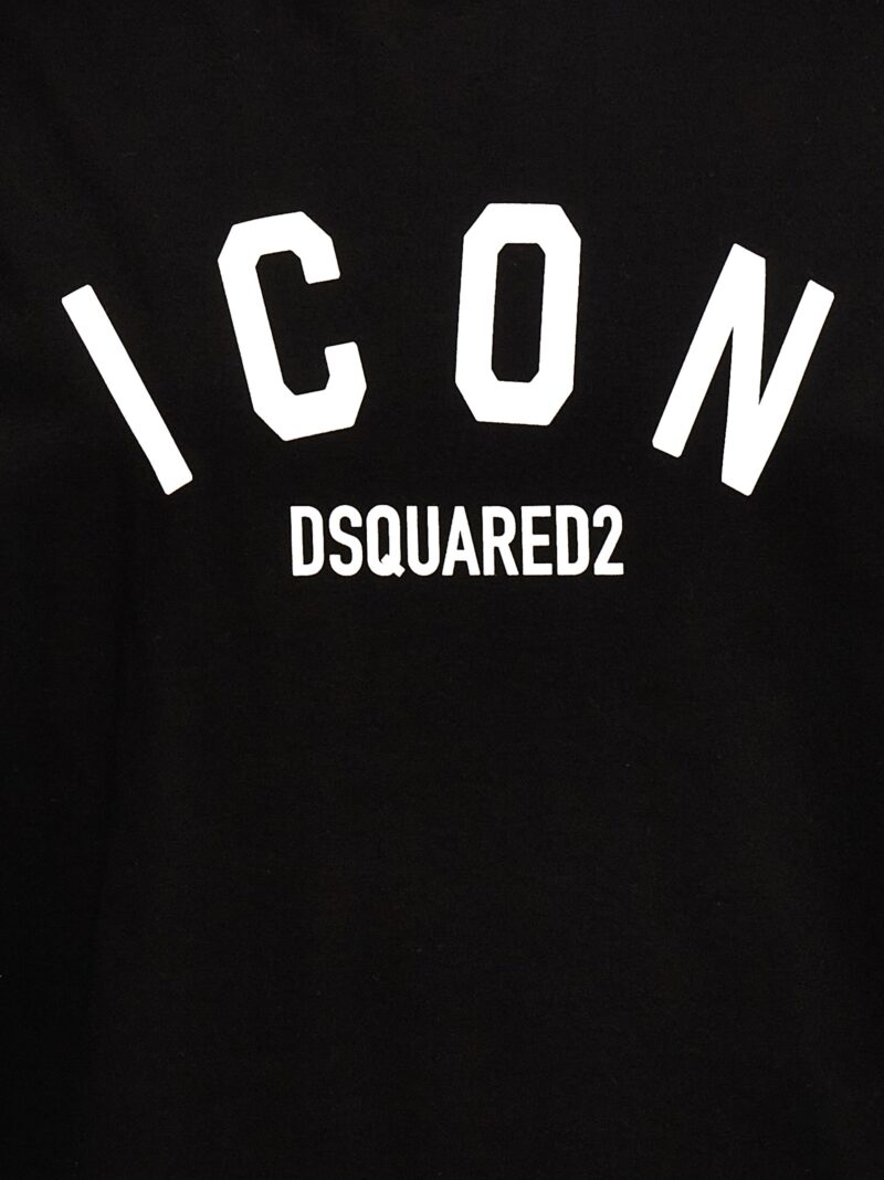 'Be Icon' T-shirt 100% cotton DSQUARED2 White/Black