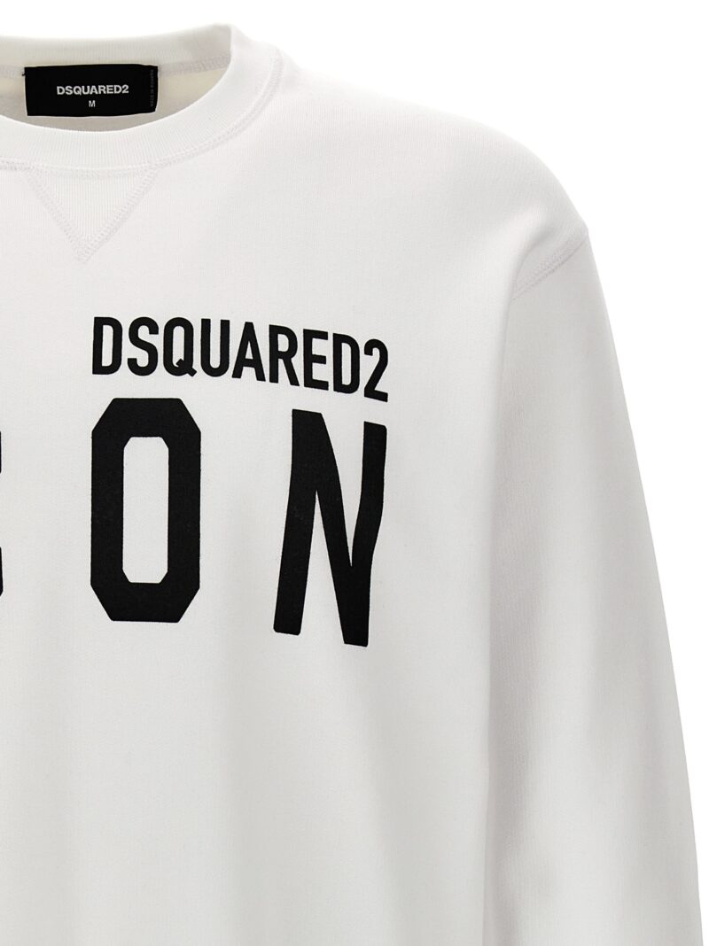 'Icon' sweatshirt Man DSQUARED2 White/Black