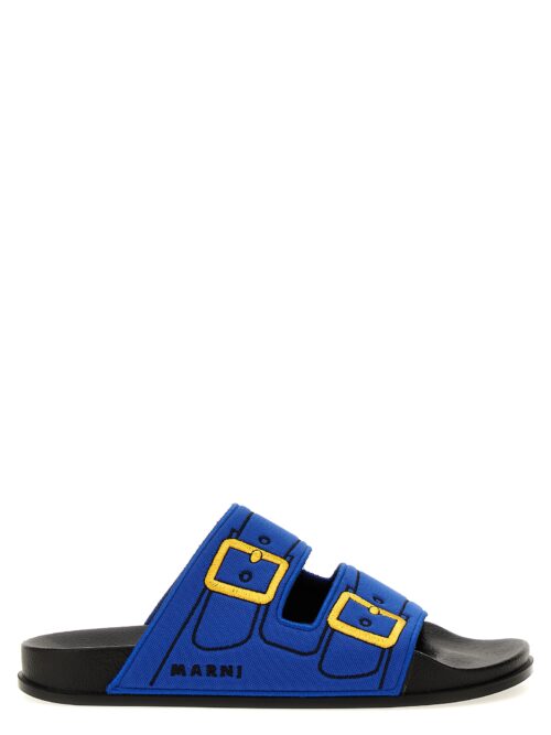 'Trompe l'oeil' sandals MARNI Blue