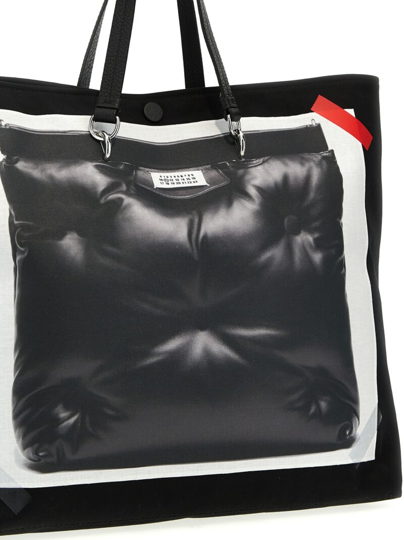 'Trompe l'oeil 5AC classique medium' handbag Man MAISON MARGIELA Black