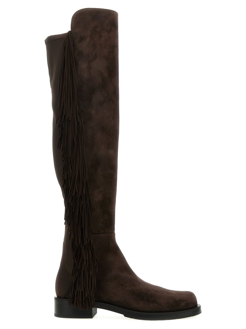 '5050 bold fringe' boots STUART WEITZMAN Brown