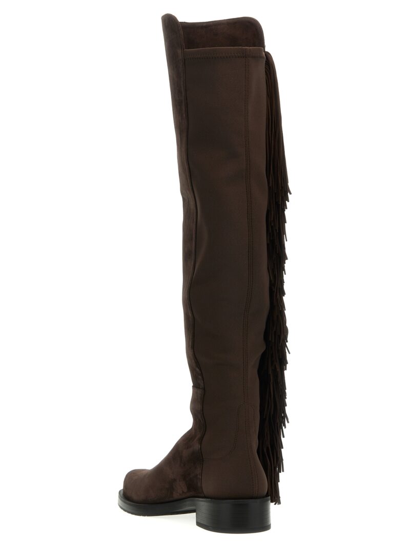 '5050 bold fringe' boots Woman STUART WEITZMAN Brown