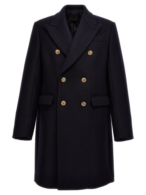 Double-breasted coat PRADA Blue