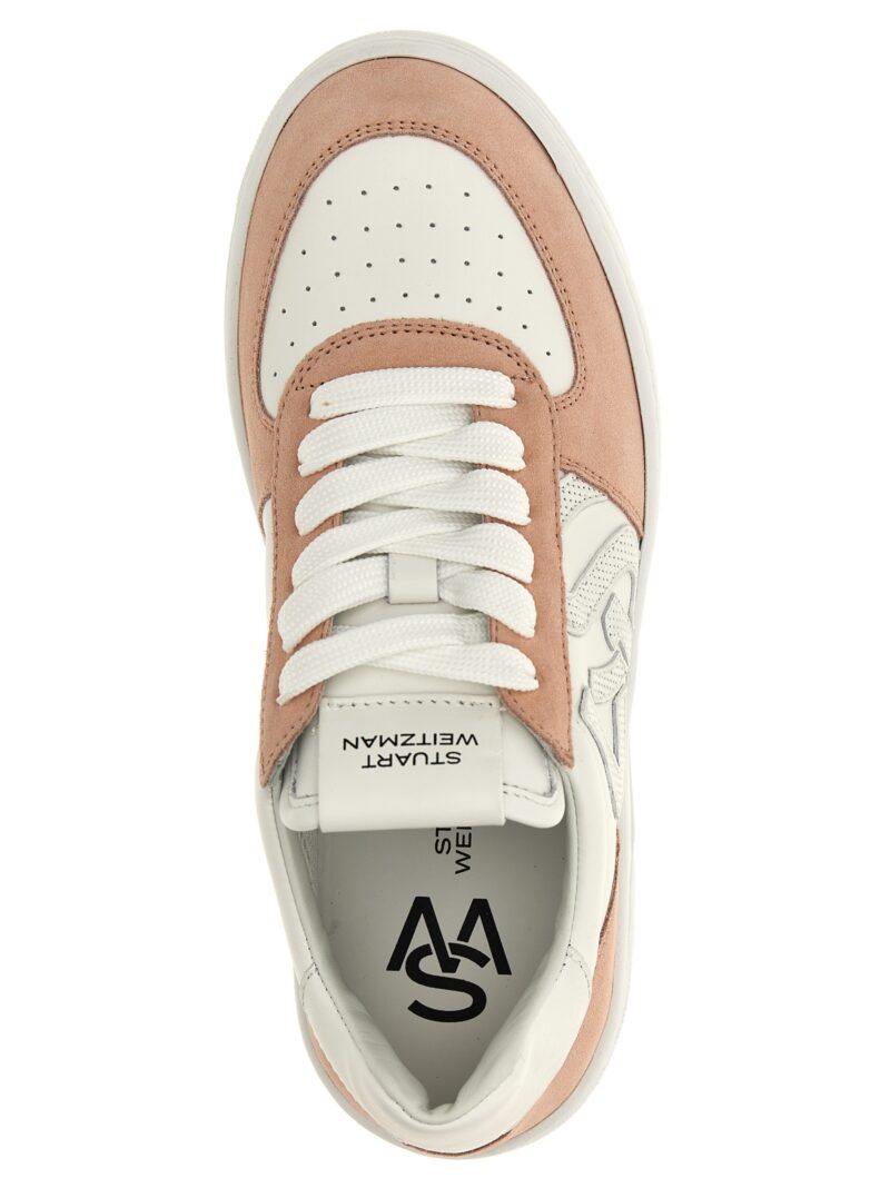 'Courtside Monogram' sneakers 100% calfskin leather (Bos Taurus) STUART WEITZMAN Pink