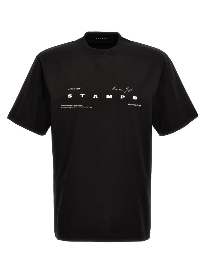'Van Gogh relaxed' T-shirt STAMPD Black