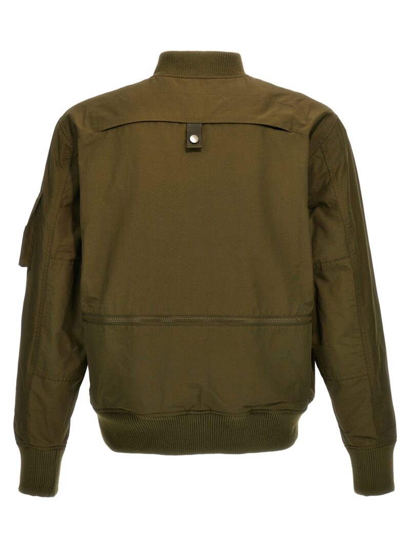 'Sherpa Lined' bomber jacket SLAM3256JKARM STAMPD Green