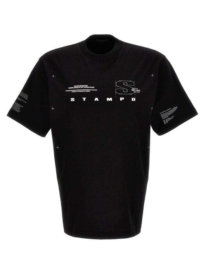 'Mountain Transit' T-shirt STAMPD White/Black