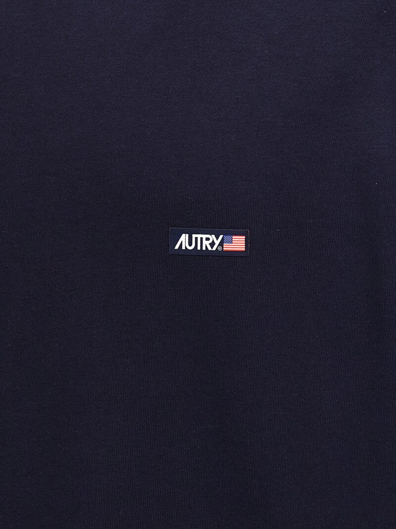 Logo patch sweatshirt 100% cotton AUTRY Blue