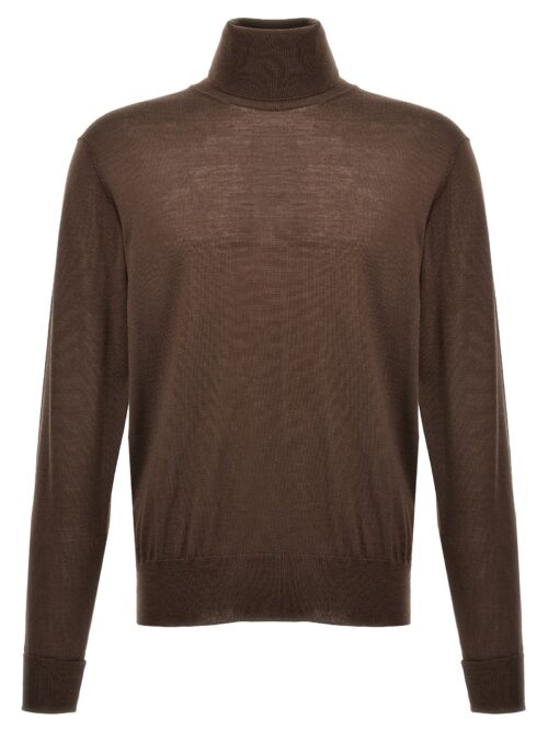 Merino turtleneck sweater PT TORINO Brown