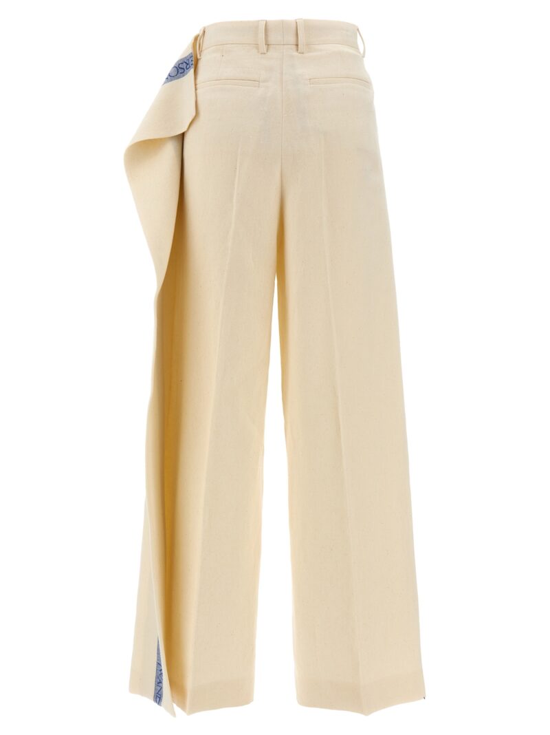 Logo band panel pants TR0334PG1483046 J.W.ANDERSON Beige