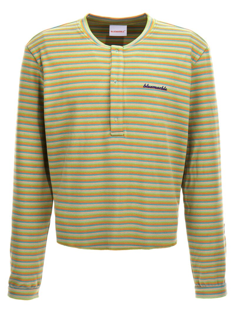 'Peach Skin Stripe Henley' sweater BLUEMARBLE Multicolor