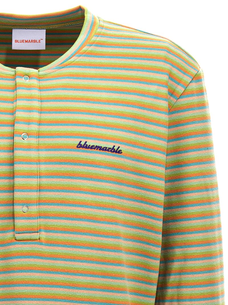 'Peach Skin Stripe Henley' sweater Man BLUEMARBLE Multicolor