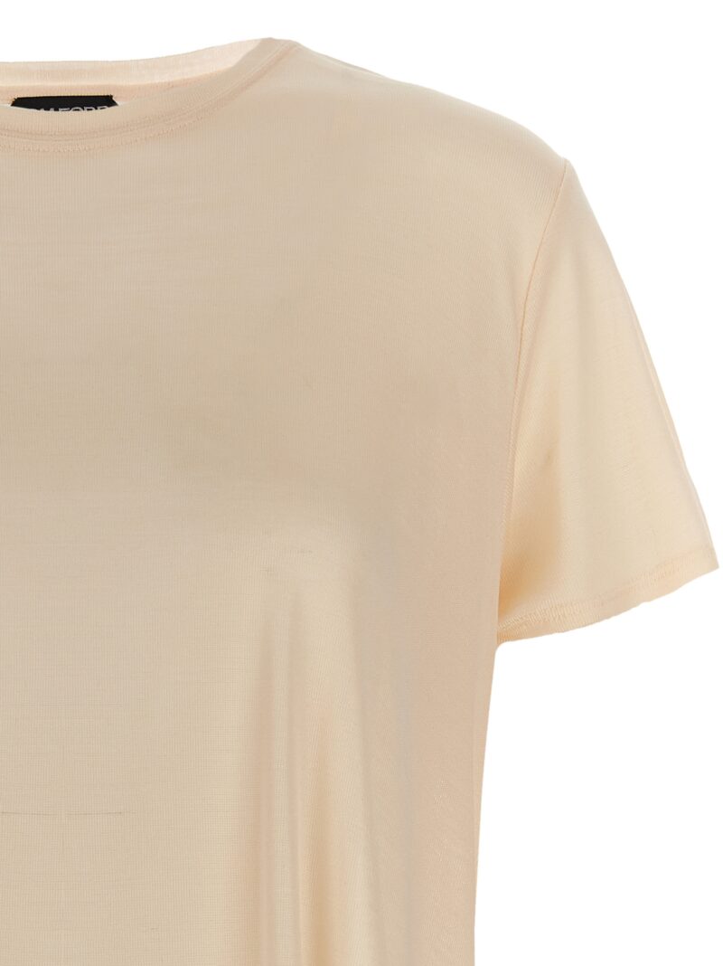 Silk t-shirt Woman TOM FORD Beige