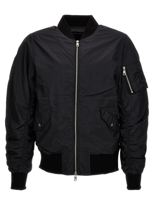 Nylon bomber jacket GIORGIO BRATO Black