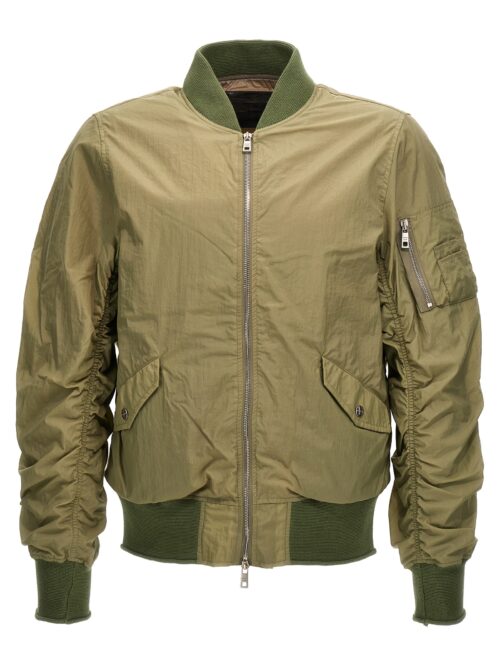 Nylon bomber jacket GIORGIO BRATO Green