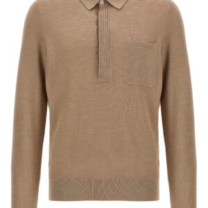Knitted polo shirt ZEGNA Beige