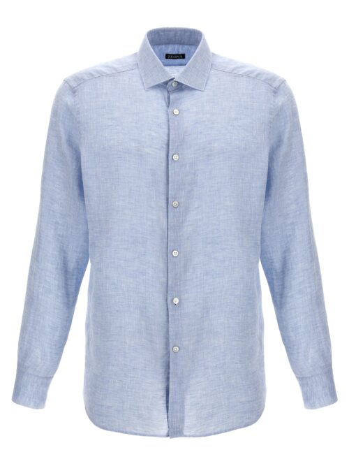 Linen shirt ZEGNA Light Blue