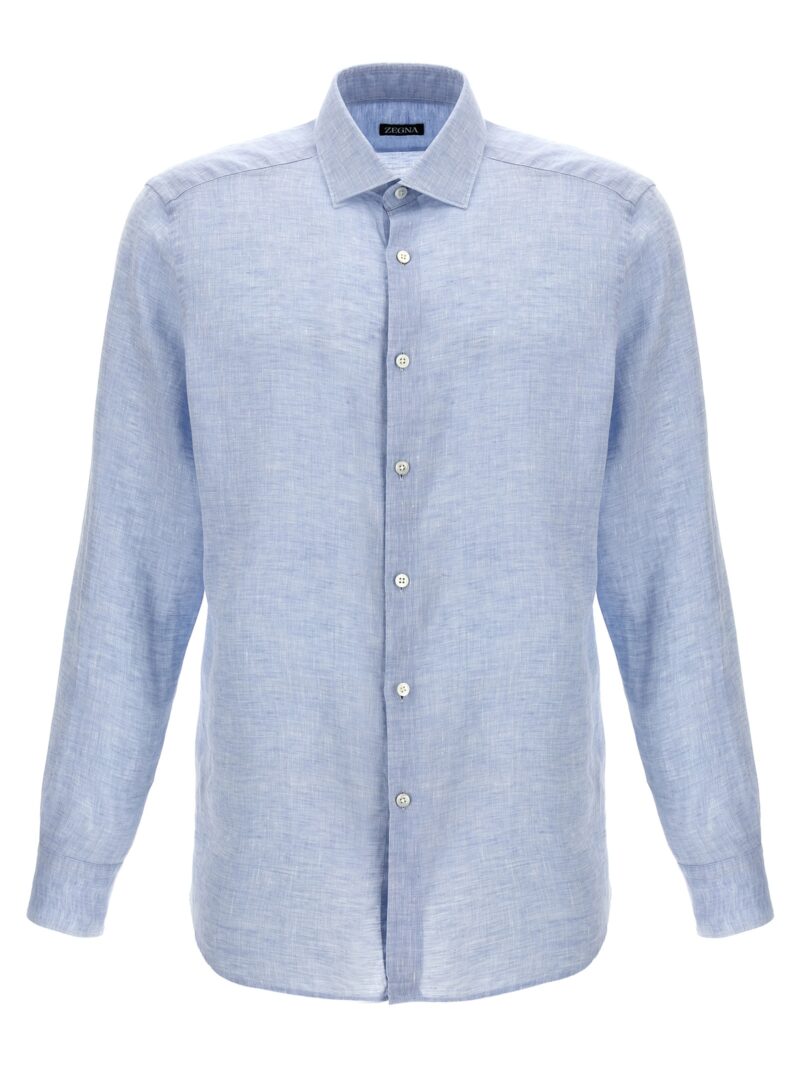 Linen shirt ZEGNA Light Blue