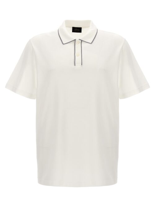 Logo embroidery polo shirt BRIONI White