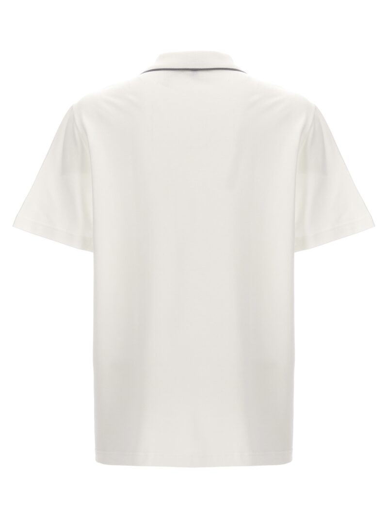 Logo embroidery polo shirt UJPG0LPA6279019 BRIONI White