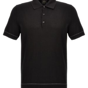 Textured polo shirt BRIONI Black
