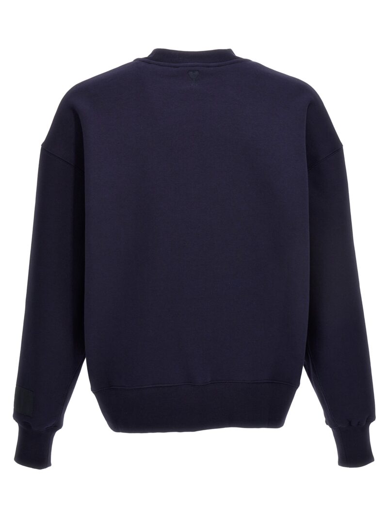 Cotton blend sweatshirt USW017740430 AMI PARIS Blue