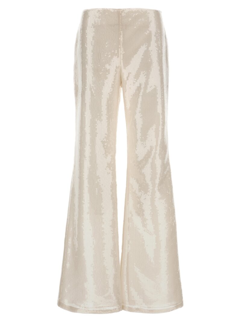 Sequin pants ALBERTA FERRETTI White