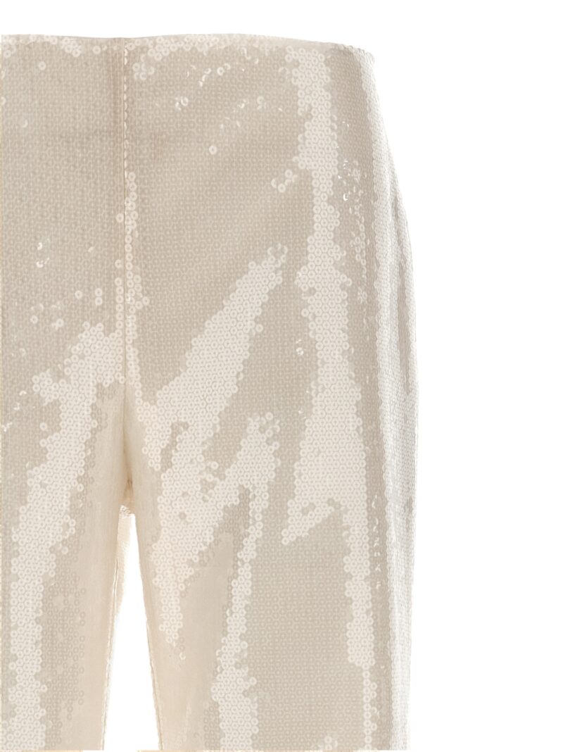 Sequin pants Woman ALBERTA FERRETTI White