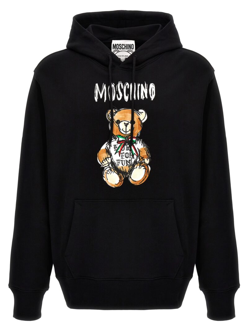 'Archive teddy' hoodie MOSCHINO Black