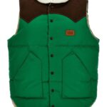 'Paneled' vest LC23 Green