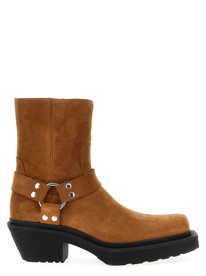 'Neo Western Harness' ankle boots VTMNTS Brown