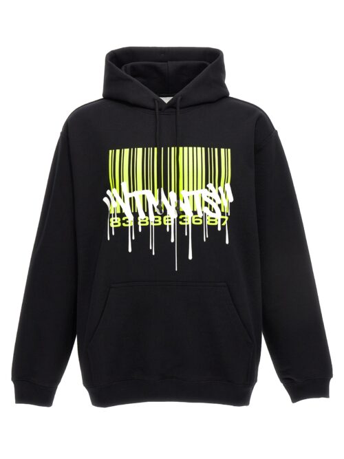 'Graffiti big barcode' hoodie VTMNTS Black