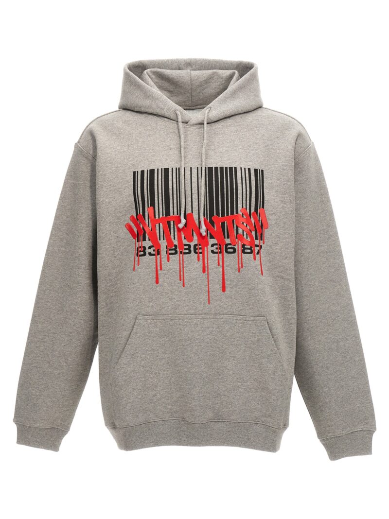 'Graffiti Big Barcode' hoodie VTMNTS Gray