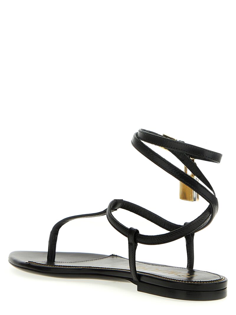 Padlock detail thong sandals W3217LKD002G1N001 TOM FORD Black