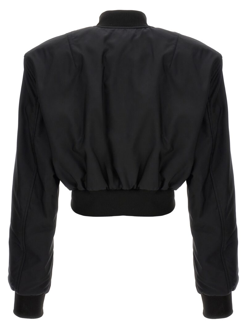 Cropped bomber jacket W4062R15BLACK WARDROBE NYC Black