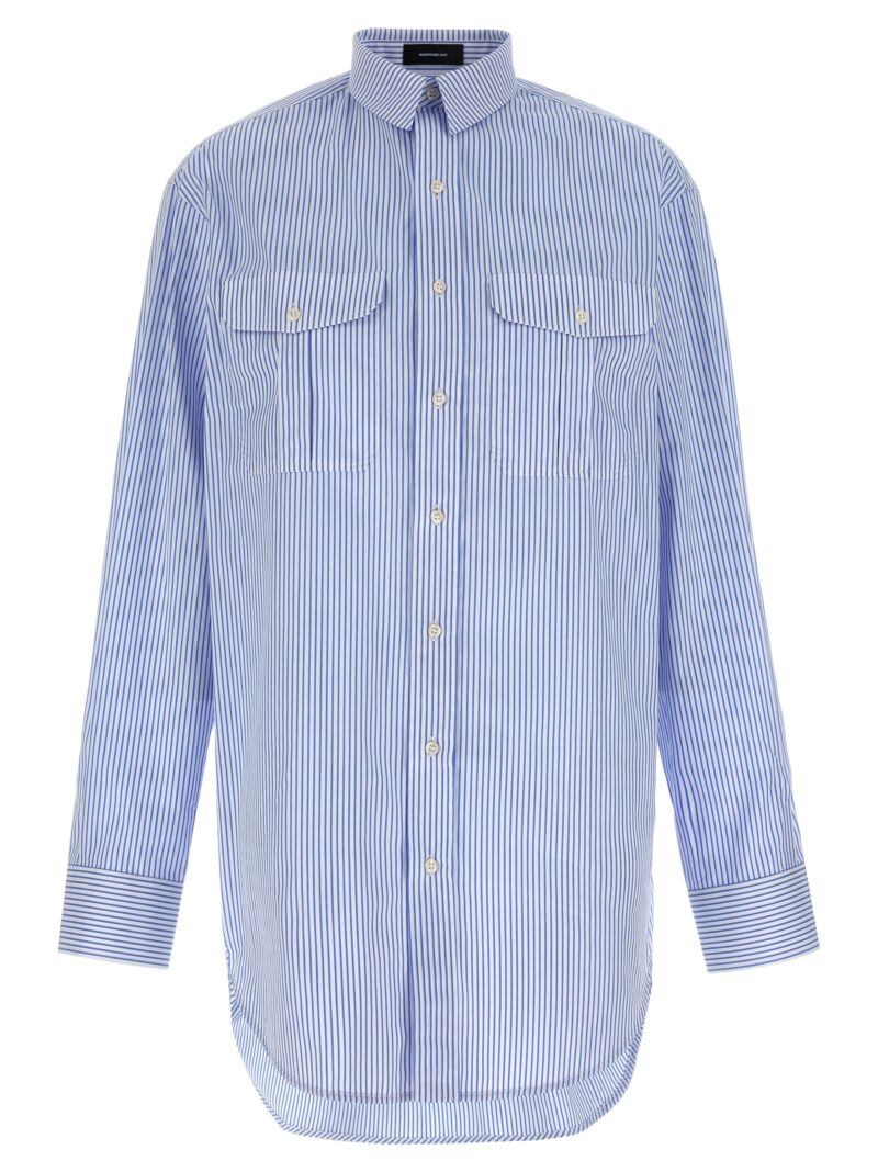 'Thin Stripe' shirt dress WARDROBE NYC Light Blue