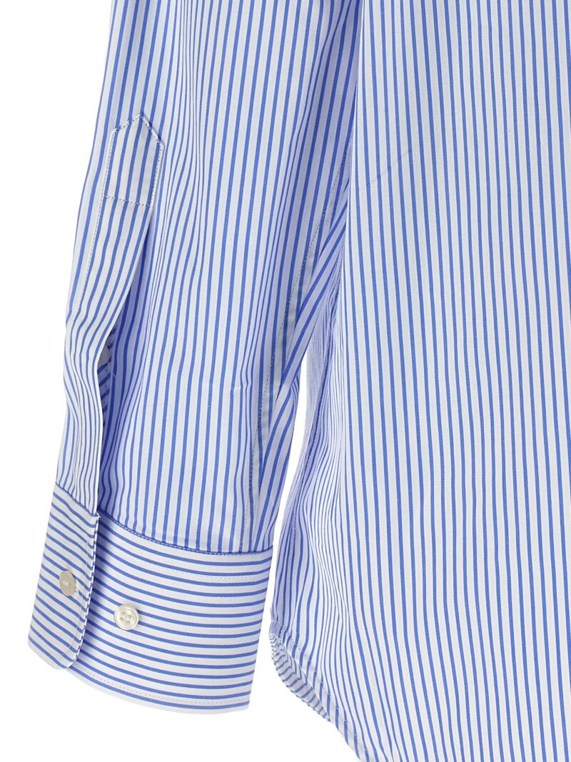 'Thin Stripe' shirt dress 100% cotton WARDROBE NYC Light Blue