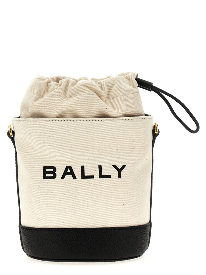 'Bar Mini 8 Hours' shopping bag BALLY White/Black