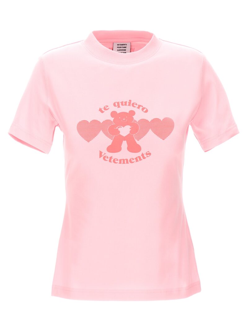 'Te Quiero' T-shirt VETEMENTS Pink