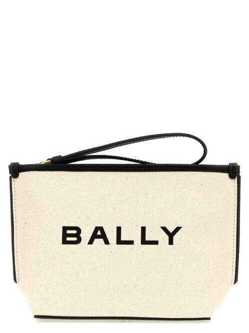 'Bar' clutch BALLY White/Black