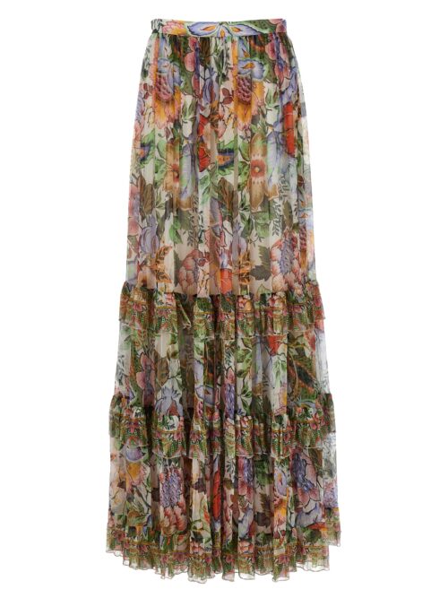 Long floral skirt ETRO Multicolor