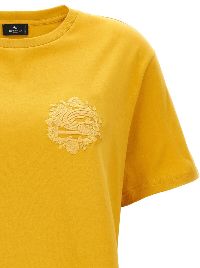 Logo T-shirt Woman ETRO Yellow