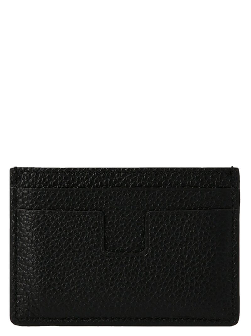 Logo leather card holder Y0232LCL158G1N001 TOM FORD Black