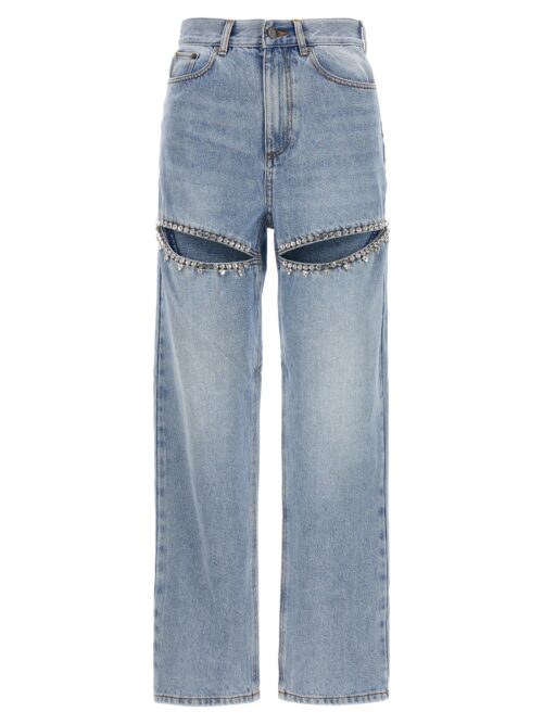 Jeans 'Crystal Slit' AREA Light Blue