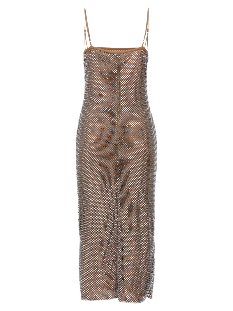 Crystal midi dress 02PSDR345Q0223121 GIUSEPPE DI MORABITO Beige