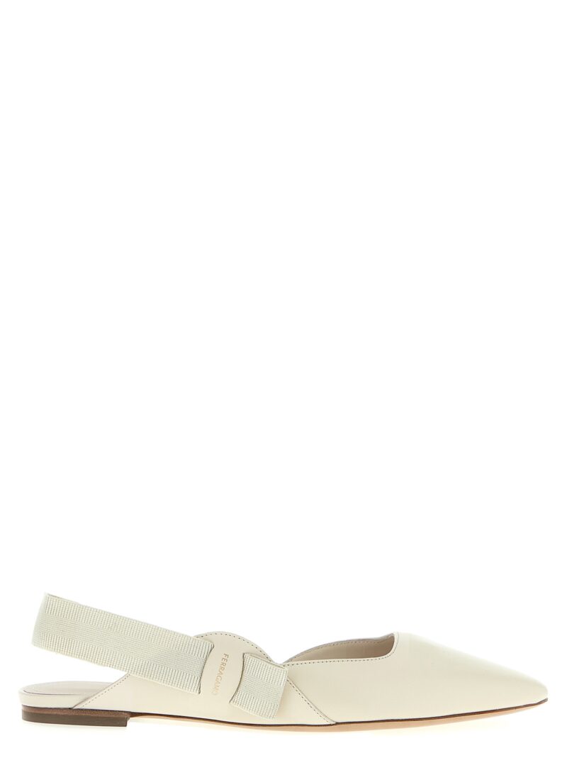 'Vania' ballet flats FERRAGAMO White